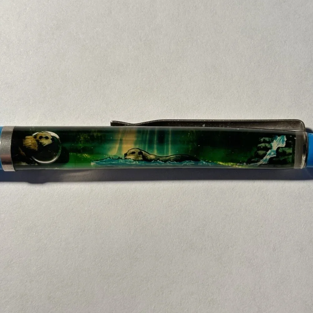Tennessee Aquarium Floaty Pen Otter Swims Souvenir Promo Vintage